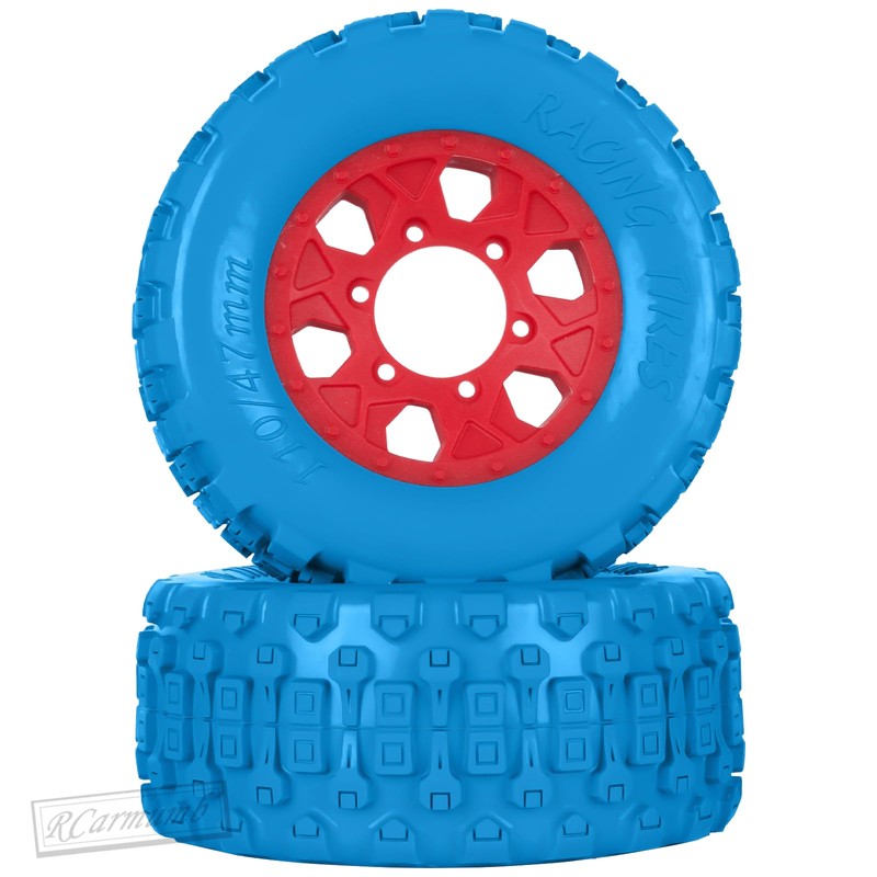 RCarmumb RC 1/10 Short Course Tires with 12MM 14MM 17MM