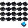 BOJIDO 20pcs Mini Aluminum Heatsink 14x14x6mm Cooling Fin Heat Sink