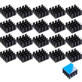 BOJIDO 20pcs Mini Aluminum Heatsink 14x14x6mm Cooling Fin Heat Sink IC Chip 3D Printer DIY Kit Cooling