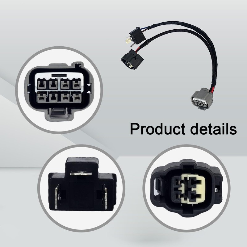 OEM LED Headlight Conversion Harness with DRL Adapter Harness 2014-2019