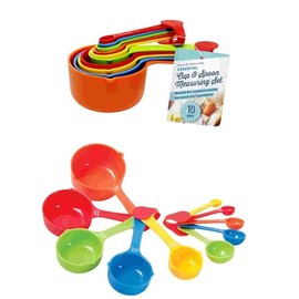 UBL Measuring Cup and Spoon Set (10 Pieces)