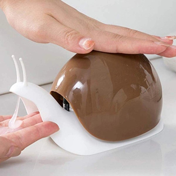 Tabenter Cute Snail Soap Dispenser For Kitchen Bathroom Etc. 120ml