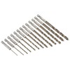 TA-VIGOR 13Pcs 1.5mm-6.5mm Hex Shank Twist Drill Bit Set, 1/4