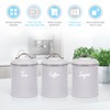 EHC Set of 3 Airtight Round Tea Sugar and Coffee