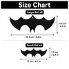 Lzahuam 16 Pcs Halloween Hanging Bats Decorations, Halloween Paper Bat