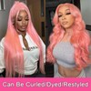 Savasana Pink Lace Front Wig Human Hair 13x4 Long Real