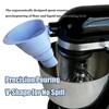 LeLehome Foldable Flour Funnel for Kitchen Aid Mixer, Silicone Powder