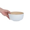 Bambuddha 15 Ounce Small Salad Bowl, 1 Heavy-Duty Round Salad