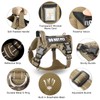 MOOGROU Tactical Dog Harness and Leash Set for Large Dogs,Heavy