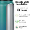 Fanhaw 40 Oz Stainless Steel Insulated Sports Water Bottles with
