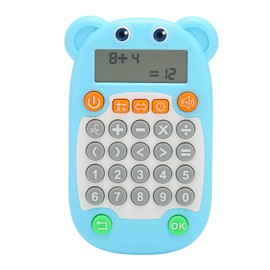 Arithmetic Exercise Toy Digital Display Voice Prompt 27 Keys USB C Charge Arithmetic Training Machine for Kids Education Blue