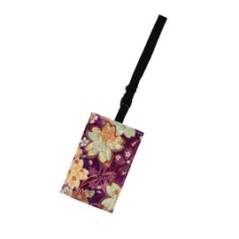 Luggage Tag, Suitcase, Japanese Pattern, Sakura, Made in Japan, Name Tag, Men's, Women's, Souvenir, Purple, VFS-561120PUR, purple