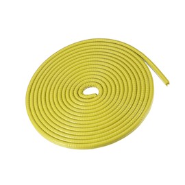 Partuto 1 Pcs 16.4ft Universal Car Door Edge Guard Strip - Rubber Yellow