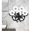 Metal Octopus Paper Holders,Funny Black Animals Paper Storage Holders Stand