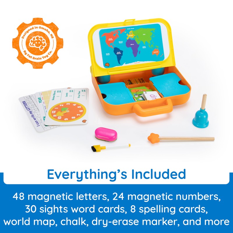 Fat Brain Toys Pretendables School Set, Pretend Play Toys with