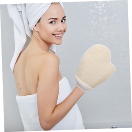 Gatuida 2pcs Loofah Bath Gloves Exfoliating Body Scrubber for Shower Sauna Stretchy Easy to Clean Suitable for Adults for Soap Shower Gels