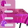 JXPARTYY 8 Pack Iridescent Plastic Tablecloths for Rectangle Tables,Disposable Party