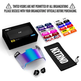 Nxtrnd VZR1 Football Visor, Flat Lens Technology, Fits Adult & Youth Football Helmets