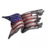 Decals by Haley American Flag Decal VInyl Sticker Tattered Waving