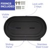 Stardrix Stainless Steel Twin Jumbo Toilet Paper Dispenser Wall Mount,
