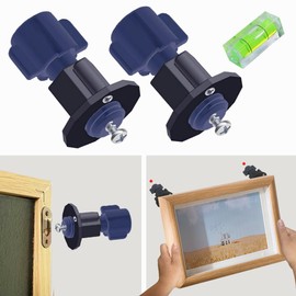 GTCWINCN Picture Hanging Kit - Picture Hole Marked Tool ，Easily Hang Picture ，Includes 40-Piece Hanging Essentials Drywall Anchor, Screw, Sawtooth Hangers, Nails, Single Keyhole Hangers and for Frames Wall Mounting