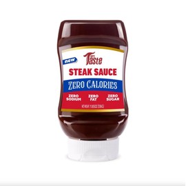 Mrs Taste Sugar Free Steak Sauce, Zero Calories, Zero Sodium, Zero Sugar, High Fiber, Keto Friendly, Paleo Friendly, Condiments and Sauces (11.85oz, Steak Sauce)