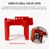 ASBV-01 Industrial Adjustable Ball Valve Lockout Device, Safety Lock Pipe
