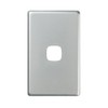 HPM Excel 1 Gang Coverplate, Matt Silver