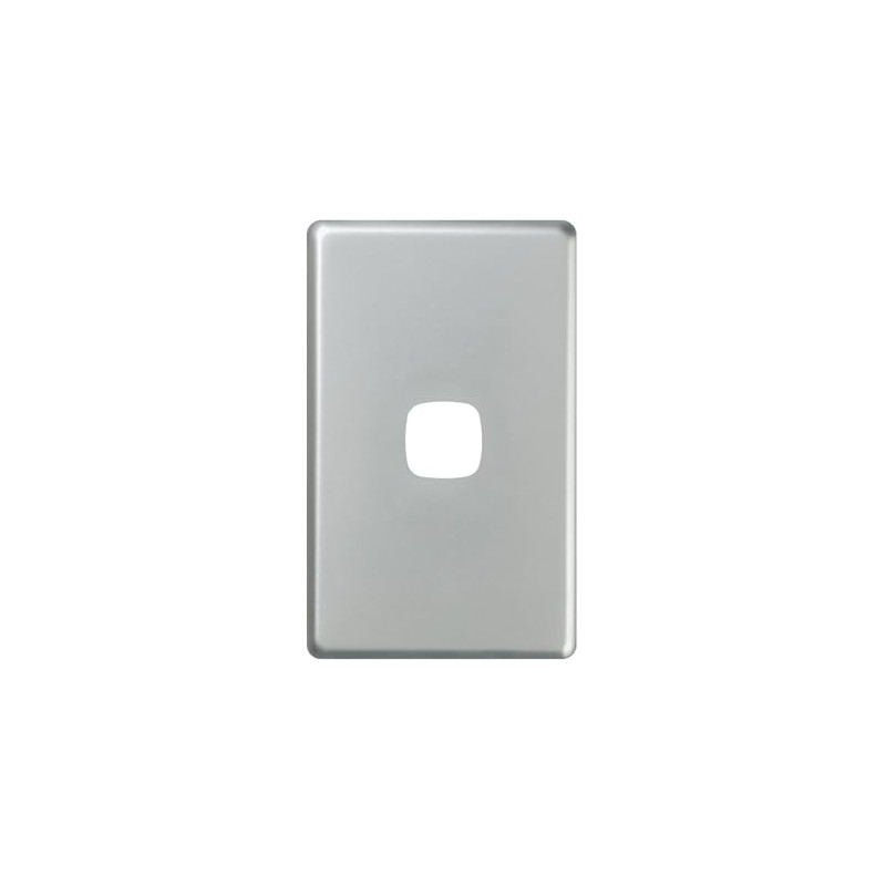 HPM Excel 1 Gang Coverplate, Matt Silver