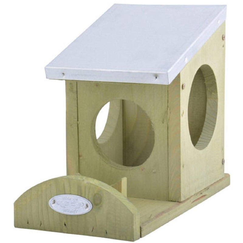 Squirrel Peanut Butter Feeder Holder Food House Garden Animals