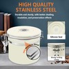 SKTMH Stainless Steel Coffee Canister 40Oz Airtight Coffee Container Coffee