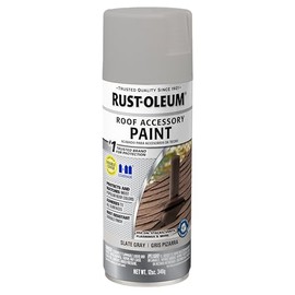 Rust-Oleum 383416- Roofing Accessory Coating Spray, 12 oz, Slate Gray