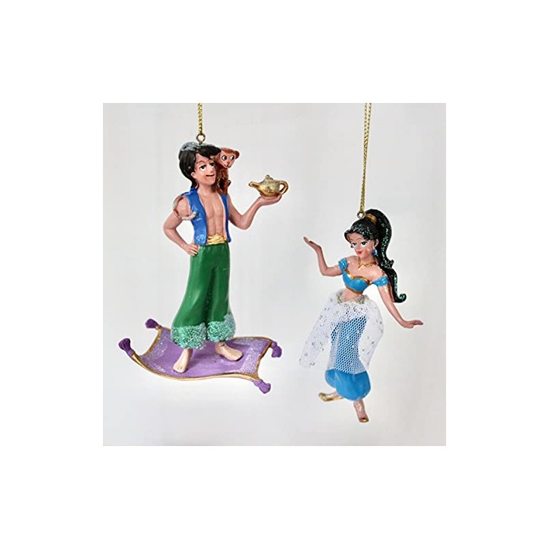 Gisela Graham Aladdin and Jasmine hanging decorations