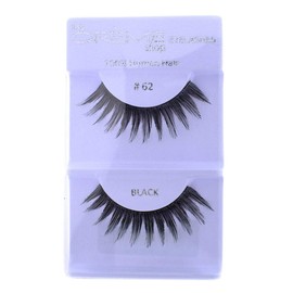 12 Pairs Crème 100% Human Hair Natural False Eyelash Extensions #62