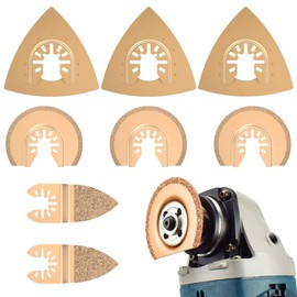 Oscillating Accessory Set Mix Multitool Saw Blades Kit Multifunctional Tool for Plastic/Wood/Soft Metal Cutting for Multimaster, 8 Pieces