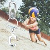 EZUY GNAY A-Z English Letter Volleyball Pendant Key buckle Stainless