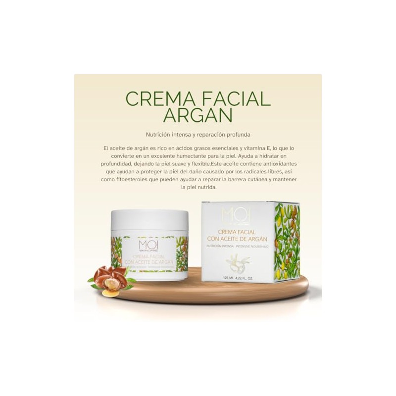 Intensive Ernährung Gesichtscreme mit Arganöl, 125 ml, M·O·I SKINCARE