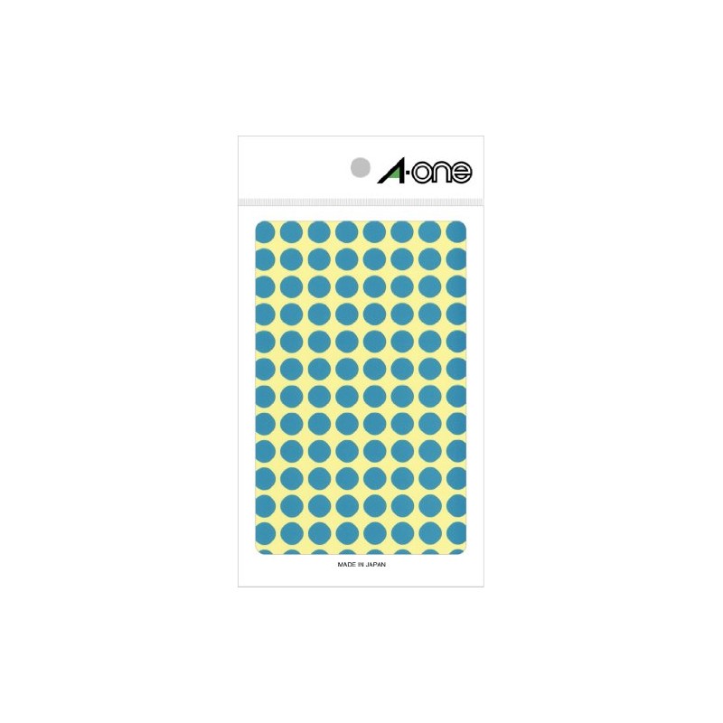 A-One Color Labels, Empty Round, 0.4 inches (9 mm), 14