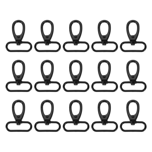 sourcing map 15Pcs Swivel Clasps, 1.5 Inch Oval Ring Lobster