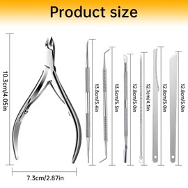 Cuticle Nippers Cuticle Scissors Sharp Cuticle Scissors Stainless Steel Cuticle Scissors Fine for Removing Excess Cracked Skin on Fingers and Toes