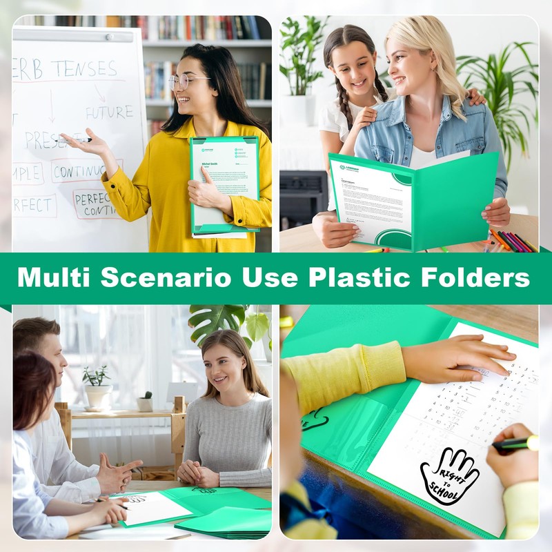 48 Pack Take Home Folder Parent Teacher Communication Folders -Heavy