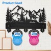 MAYJOYDIY Wolf Rabbit Forest Coat Hooks Wood Animal Moutain Key