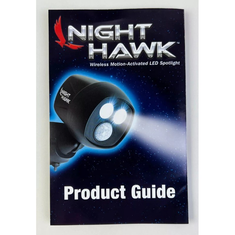 NIGHTHAWK 2 Night Hawk Security Spotlight 450 Lumen LED Battery