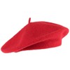 Women's Mens Wool Beret Hat - Classic French Style, Warm,
