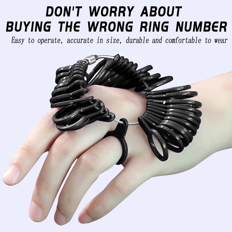 Ring Sizer UK Ring Measurement Tool, Ring Sizer Mandrel Finger