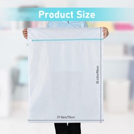 OTraki Laundry Washing Bag 28 x 35 inch Durable Zipper Large Washing Machine Bags Delicates Bag Mesh Laundry Bag for Traveling Delicates in Home Dorm Hotel