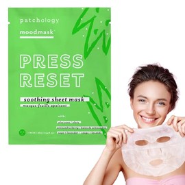 Patchology Mascarilla Facial Calmante - Press Reset Mascarilla De Hoja Calmante Con Aloe Vera, Lavanda Y Baya Schisandra Ayuda A Revitalizar Tu...    