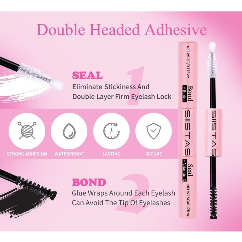 Individual Eyelashes Cluster Lashes Kit 80D+100D+120D Wispy Cluster Lashes D