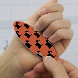 Scotties and Bows Double-Sided Oval Nail File Emery Board Set 4 Pack