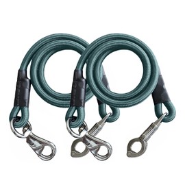 Majestic Ally Pack of 2, Bungee Trailer Tie for Horse Haulage with Panic Snap and Bull Snap